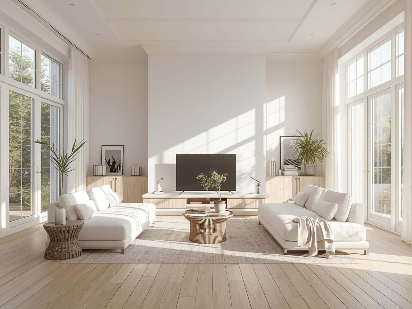 a bright living room shot with clean sightlines and natural light