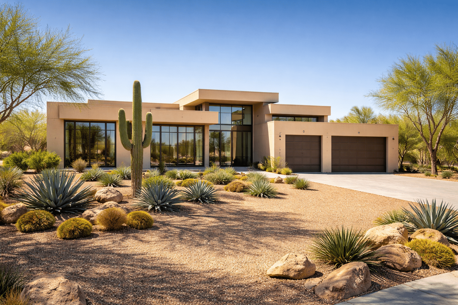 Modern desert home in Phoenix