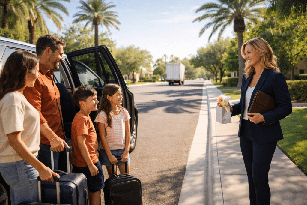 Family arrives in Phoenix neighborhood