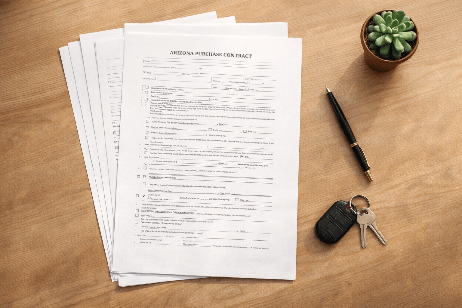 avondale az home buying process title company closing documents signing table