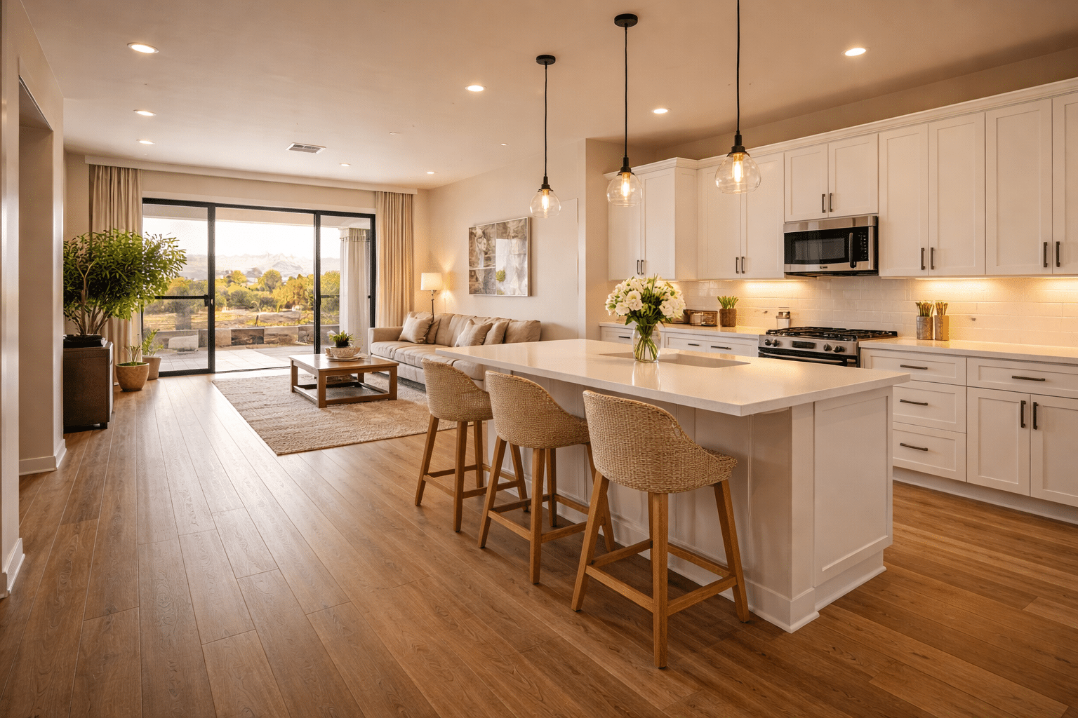 homes for sale in Tolleson AZ new construction kitchen open floor plan