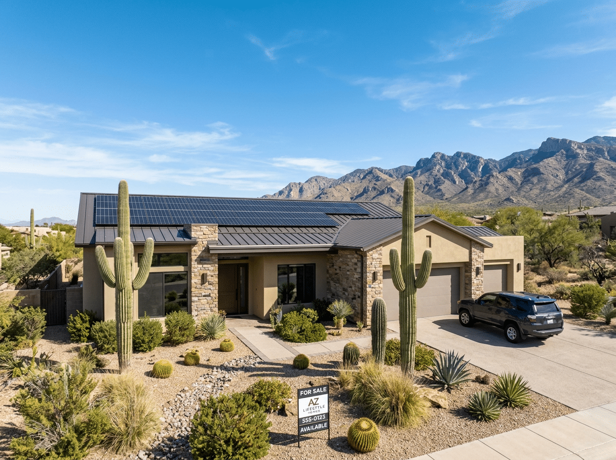 Modern desert architecture with contemporary southwestern style