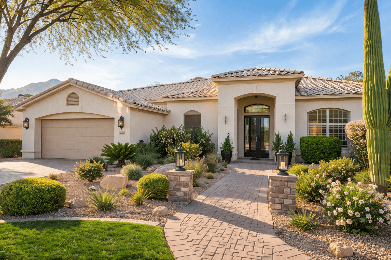 Litchfield Park Real Estate resale home with polished curb appeal and clean entry - West Usa Realty